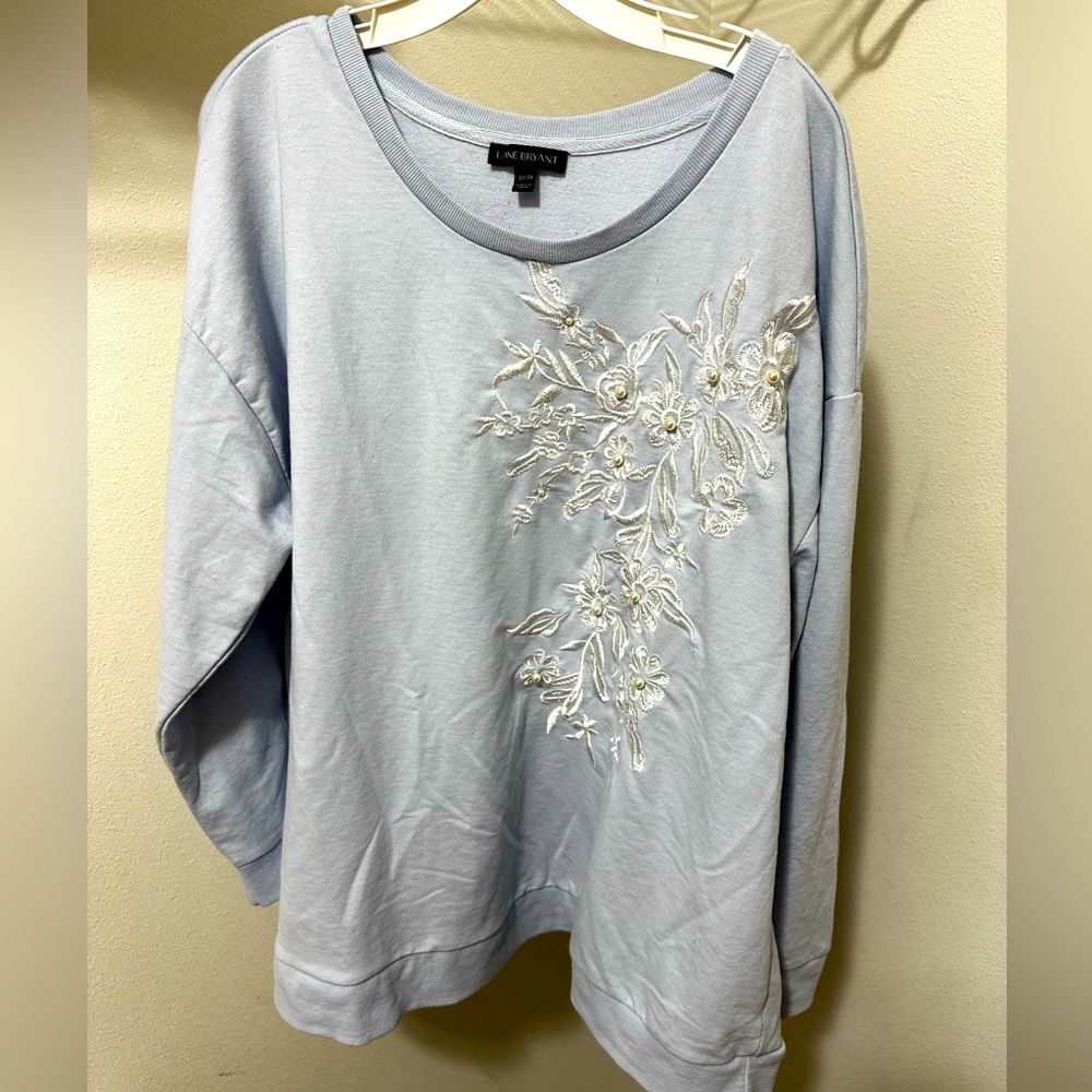 22/24 Powder Blue & Pearl Lane Bryant Sweatshirt
